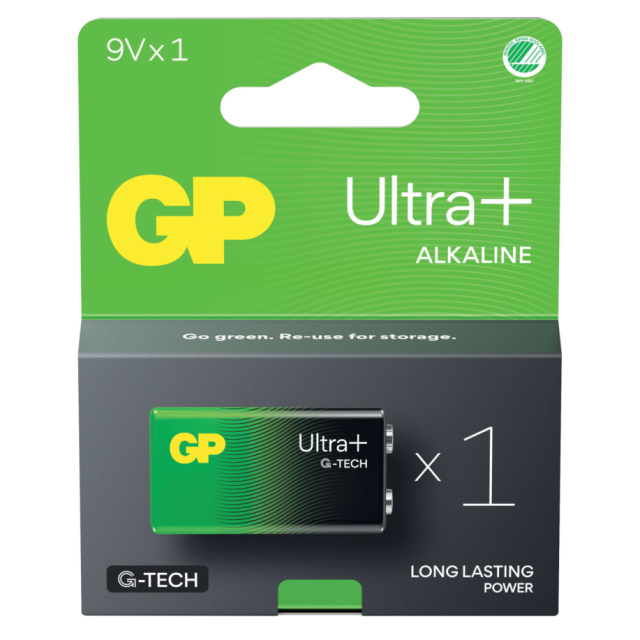 BATTERI GP ULTRA 9V LF22