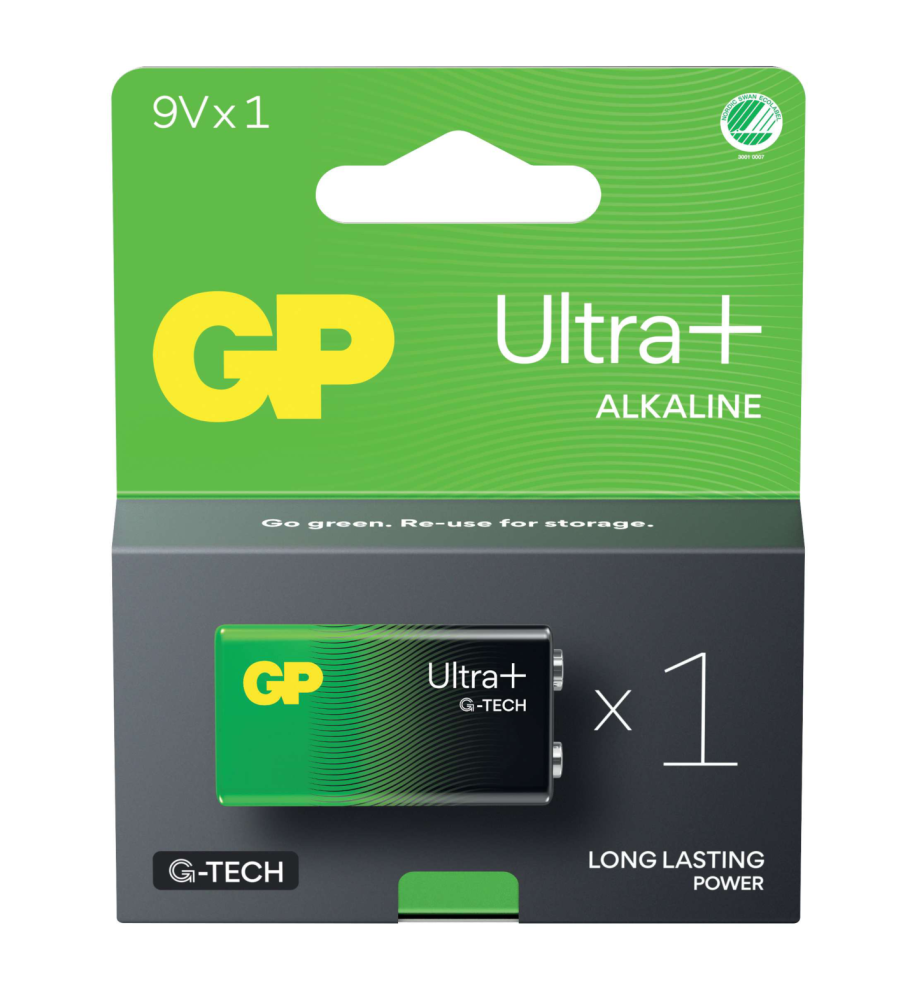 BATTERI GP ULTRA 9V LF22