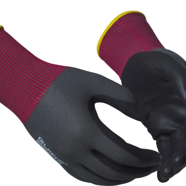 Guide Gloves 9501 Handske nitrildopp, oljegrepp, touch 9