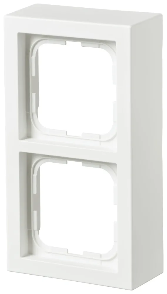 ABB 1723S85-884 Förhöjningsram 85 x 40 mm, vit 3-fack - Bild 2