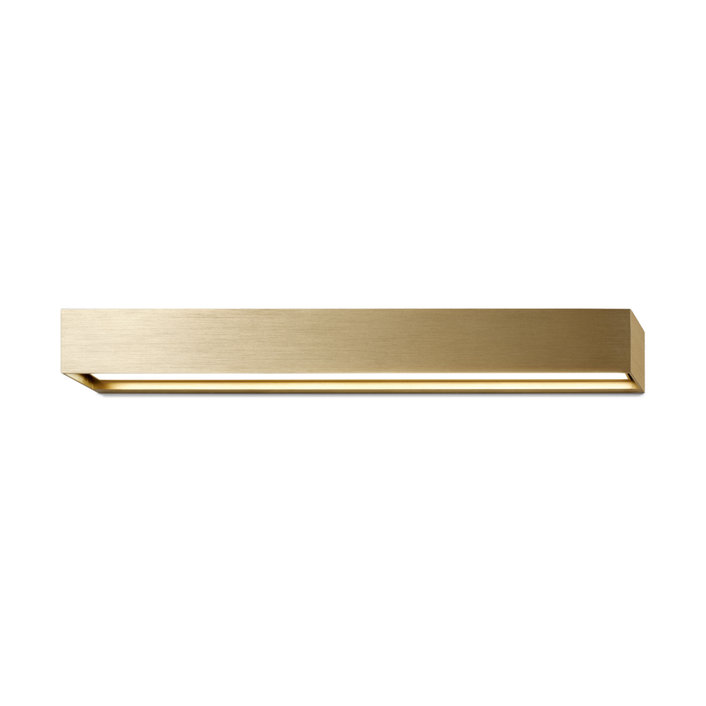 Linea W3 vägglampa switch tune, Brass, 7x60 cm