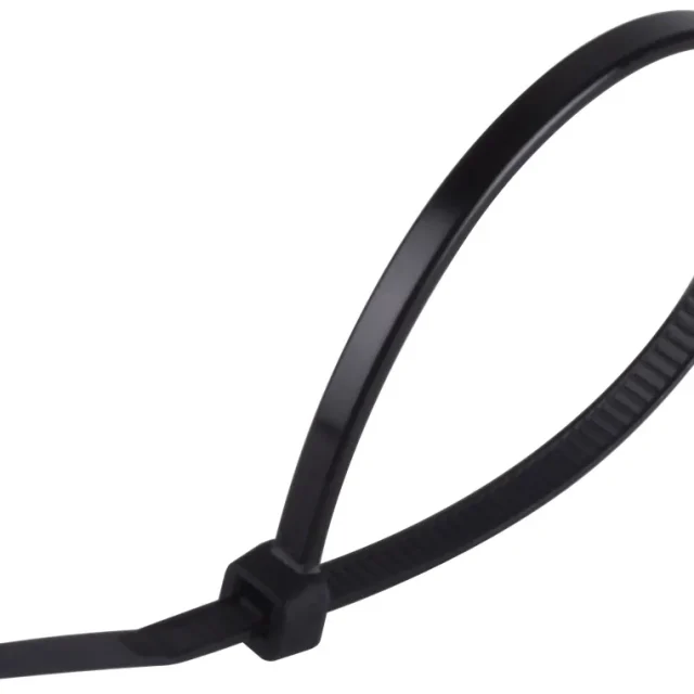 Gelia 4005320312 Buntband svart, 100-pack 200 x 4,8 mm