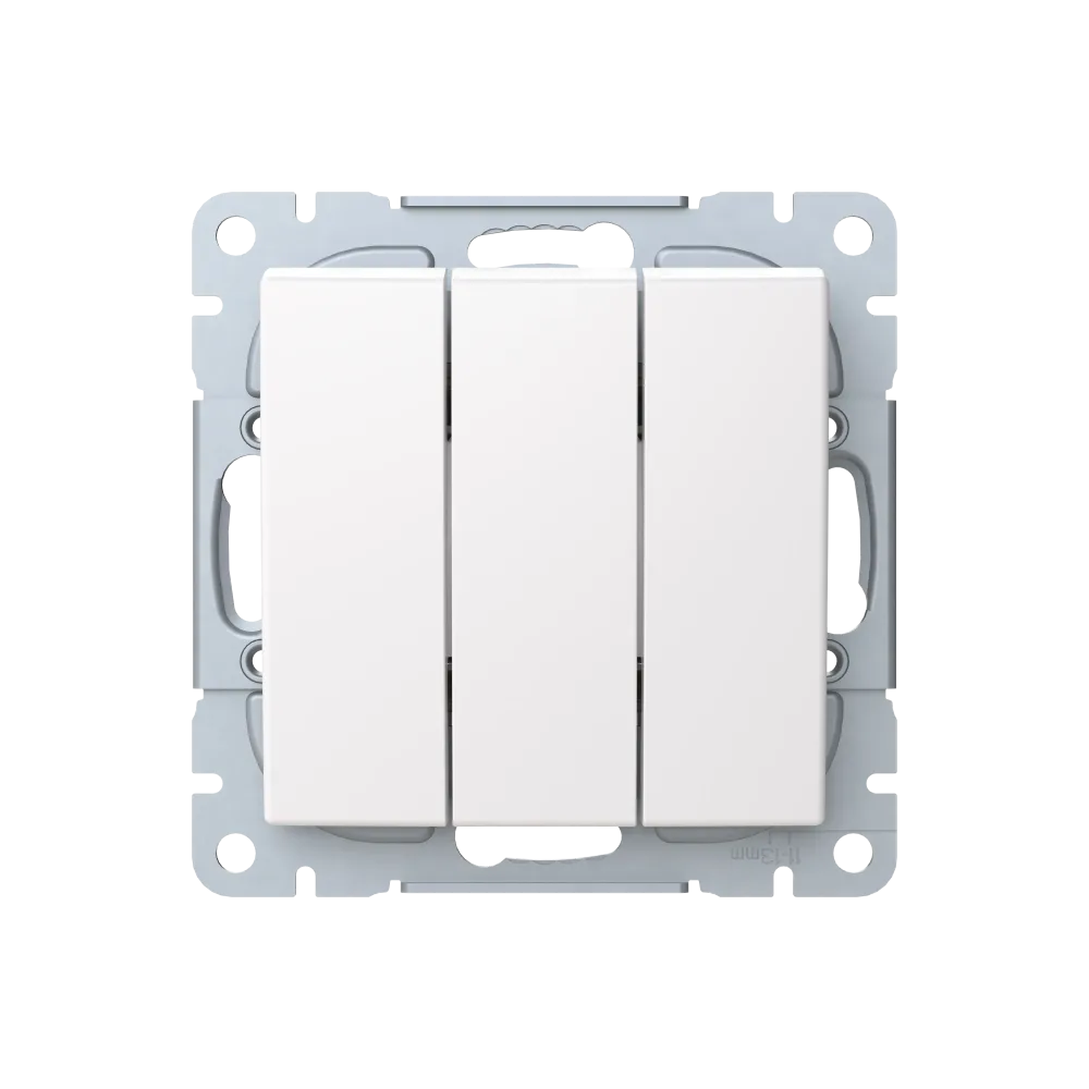 ABB Saga 10631UC-916 Strömställare utan ram, 3x1-polig