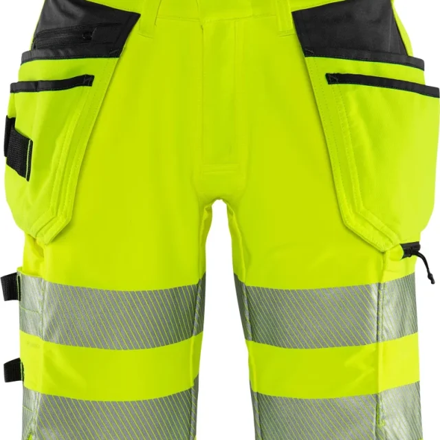 Fristads 2646 GSTP Shorts varsel, gul/svart C48