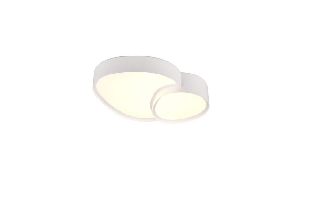 Taklampa TRIO Rise 43 cm, Mattvit