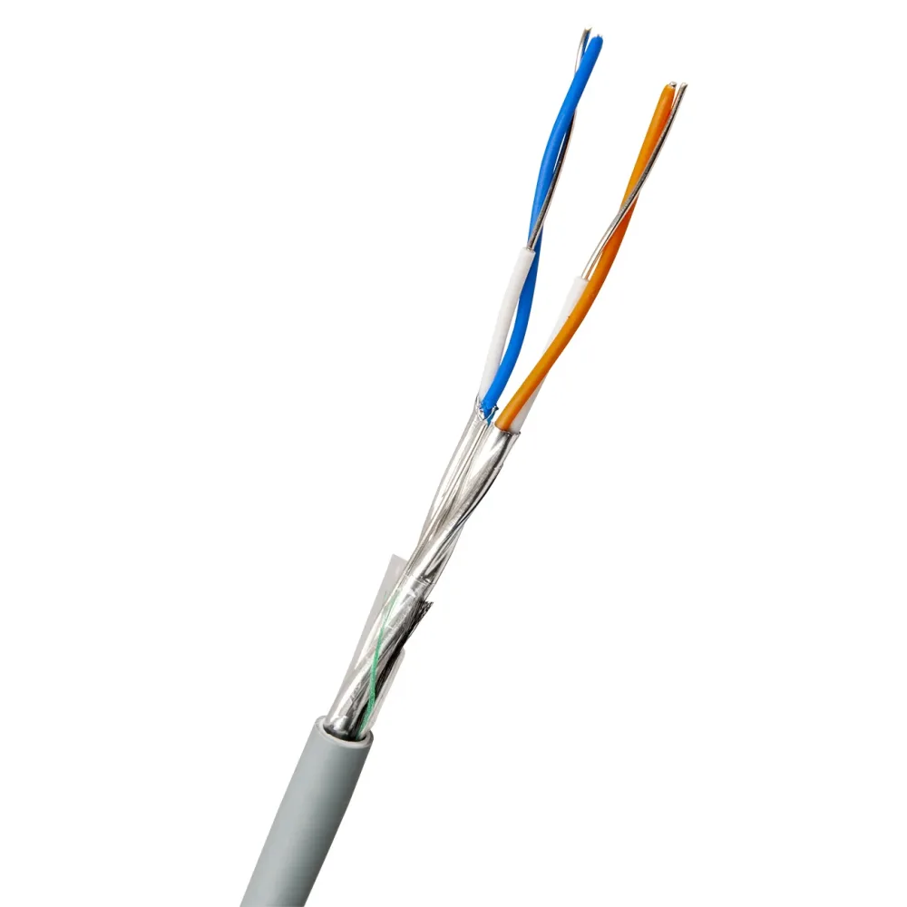 Nexans ELEQB Telekabel 4x2x0.8 mm, grå 1 m, kapad