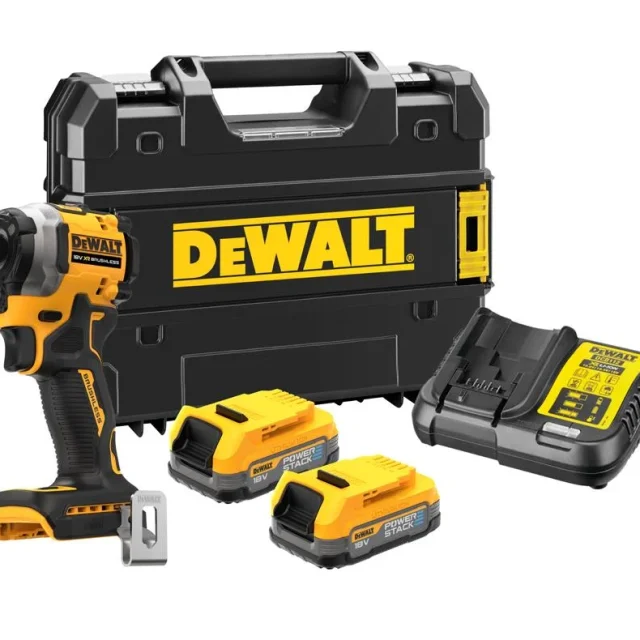 Dewalt DCF850E2T-QW Slagskruvdragare med 2 st 1,7 Ah batterier, laddare