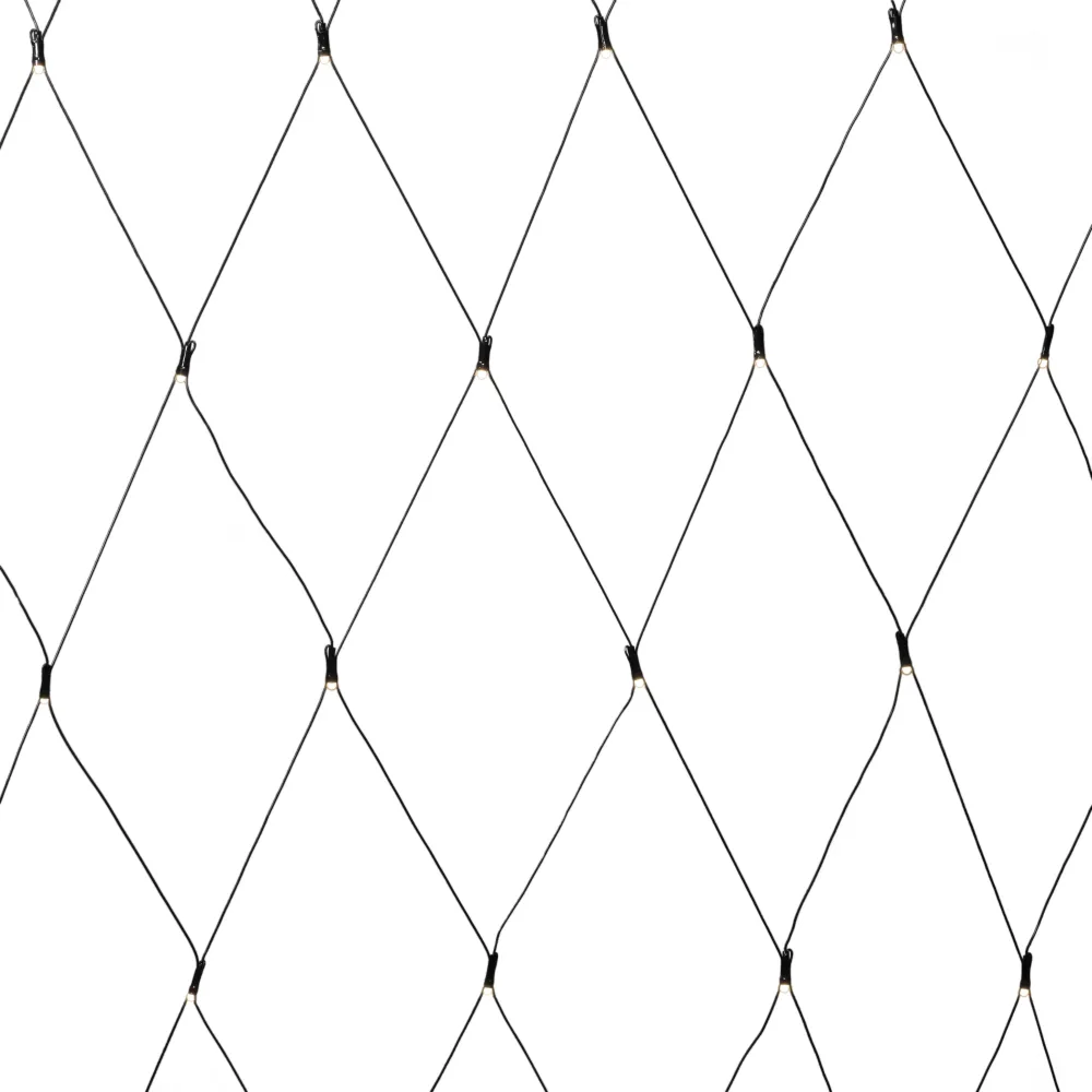 Konstsmide 3788-100 Ljusslinga nät, varmvita frostade 2.5x1.5 m