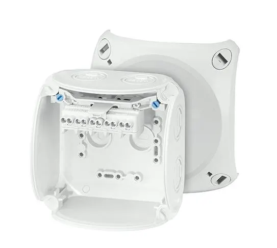 Hensel KF 0402 G Kopplingsdosa grå, IP66, glasfiber, 2,5 mm² 104x104 mm - Bild 2