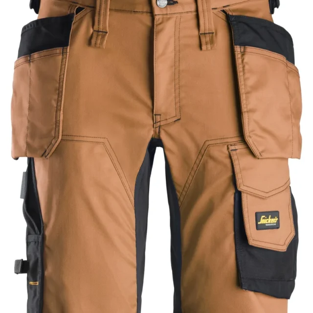 Snickers Workwear 6141 AllroundWork Arbetsshorts brun/svart 48