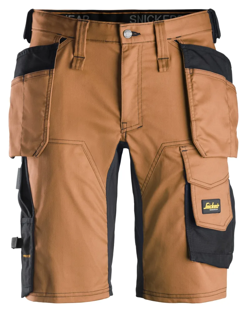 Snickers Workwear 6141 AllroundWork Arbetsshorts brun/svart 48