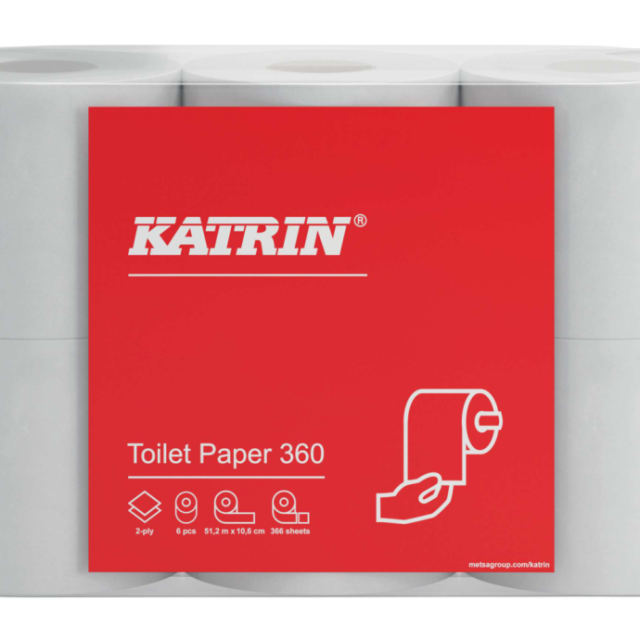 TOALETTPAPPER KATRIN BASIC 360 DBL