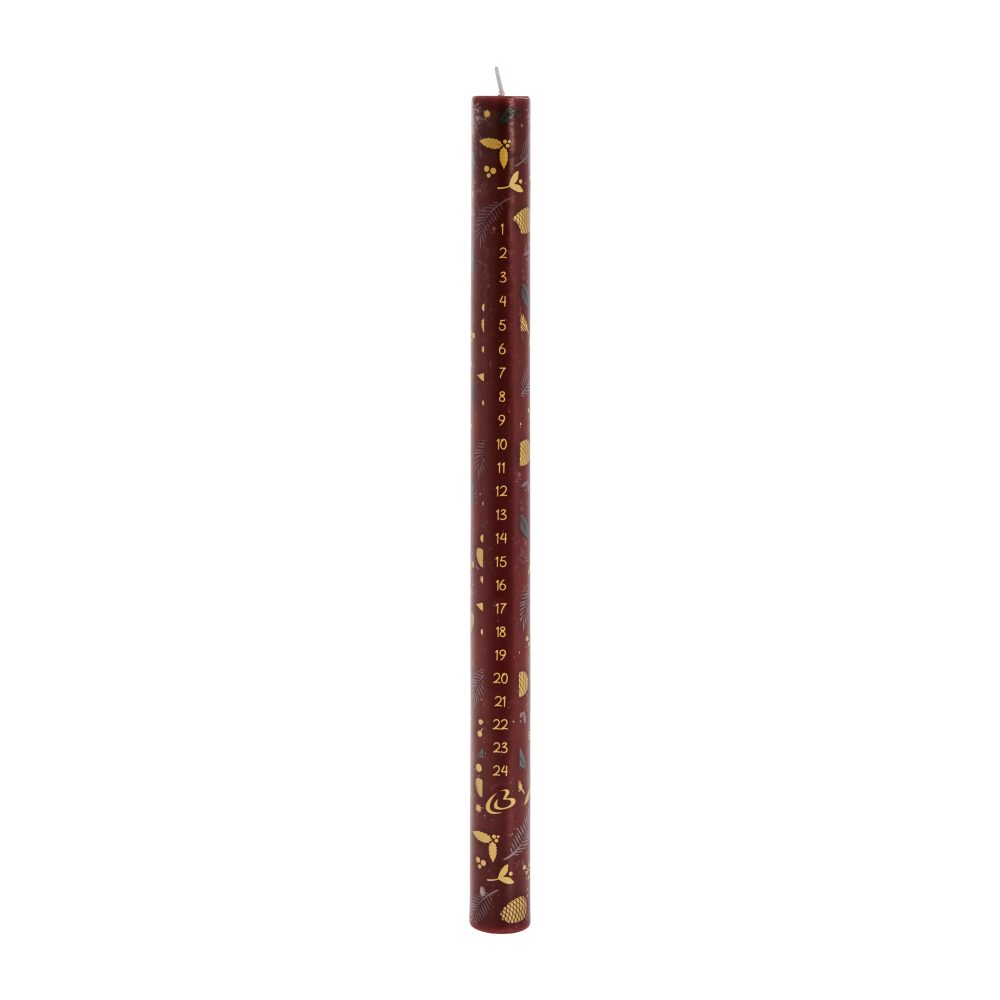 Cristienne kalenderljus 30 cm, powder-light gold