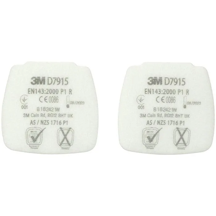 3M Secure Click D7925 Partikelfilter till 800-serien, 4-pack P2 R - Bild 2