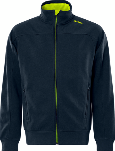 JACKA 7552 GSM SWEATSHIRT MÖRK MARINBLÅ/GUL STL M