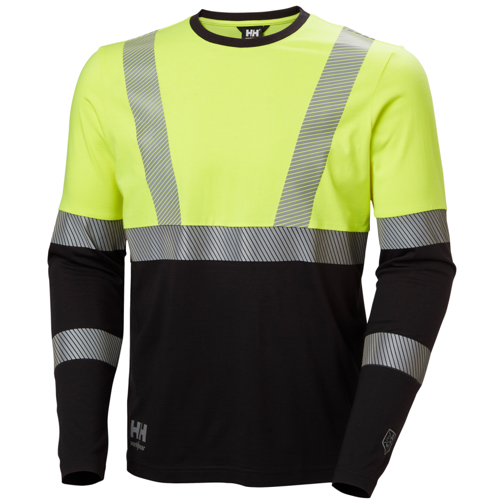 T-SHIRT 79298 FYRE LÅNGÄRM KL1 HV GUL S