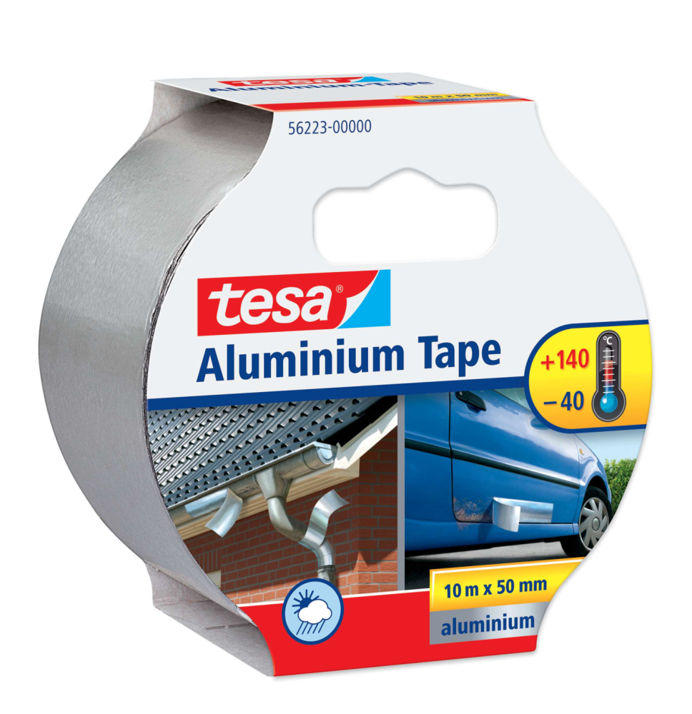 ALUMINIUMTEJP 10M 50MM VÄRMESKYDD URFRÄSN SPISHÄLL