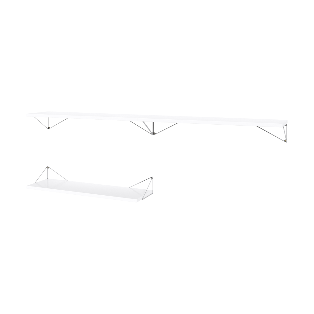 Pythagoras Bundle A hyllsystem vit-krom