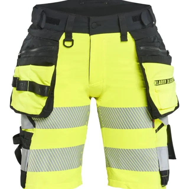 Blåkläder 702016483399C48 Shorts varsel, gul/svart C48