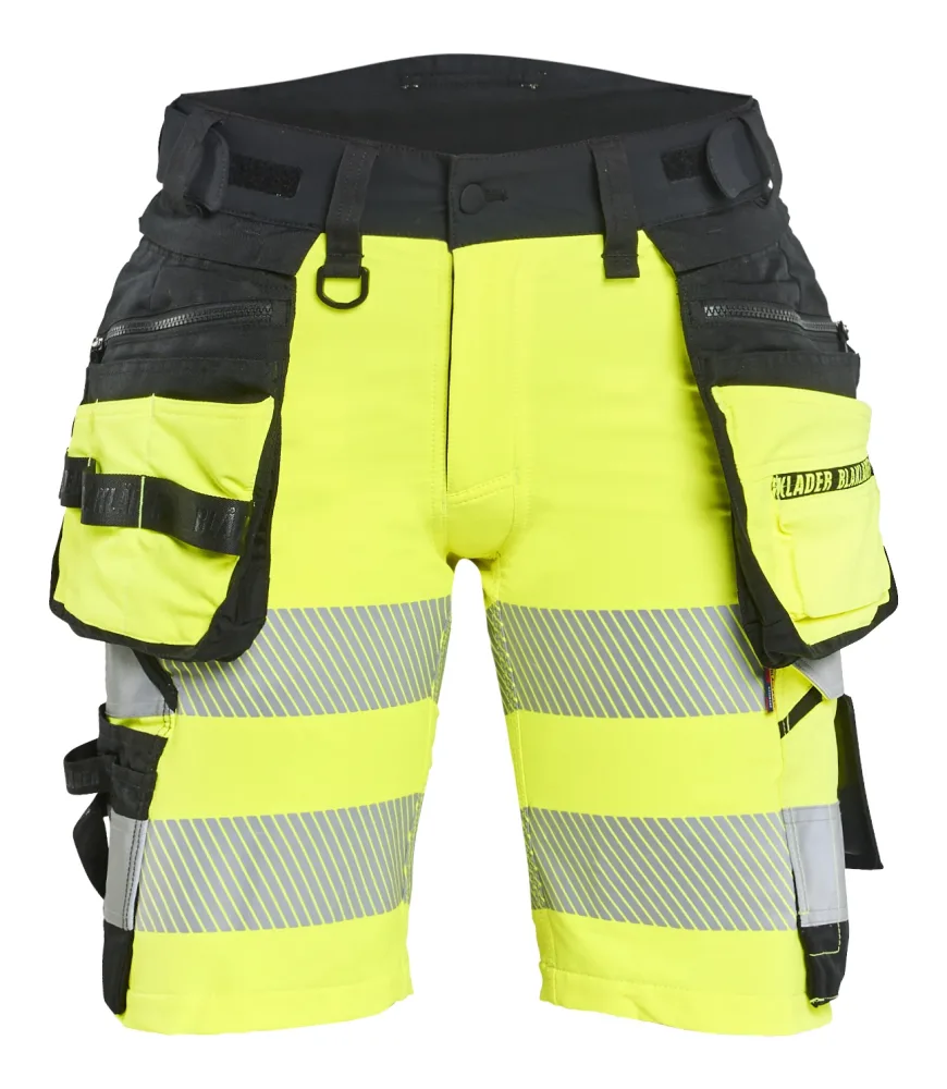 Blåkläder 702016483399C48 Shorts varsel, gul/svart C48