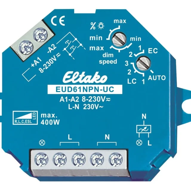 Eltako 61100801 Dimmer UNI 400/100W, dosmontage